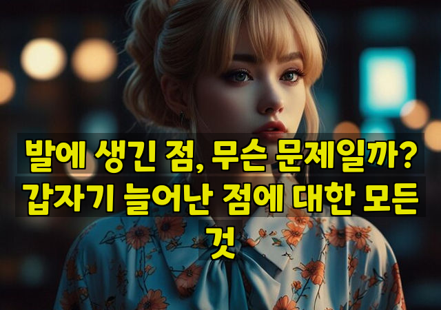 발에 생긴 점, 무슨 문제일까? 갑자기 늘어난 점에 대한 모든 것